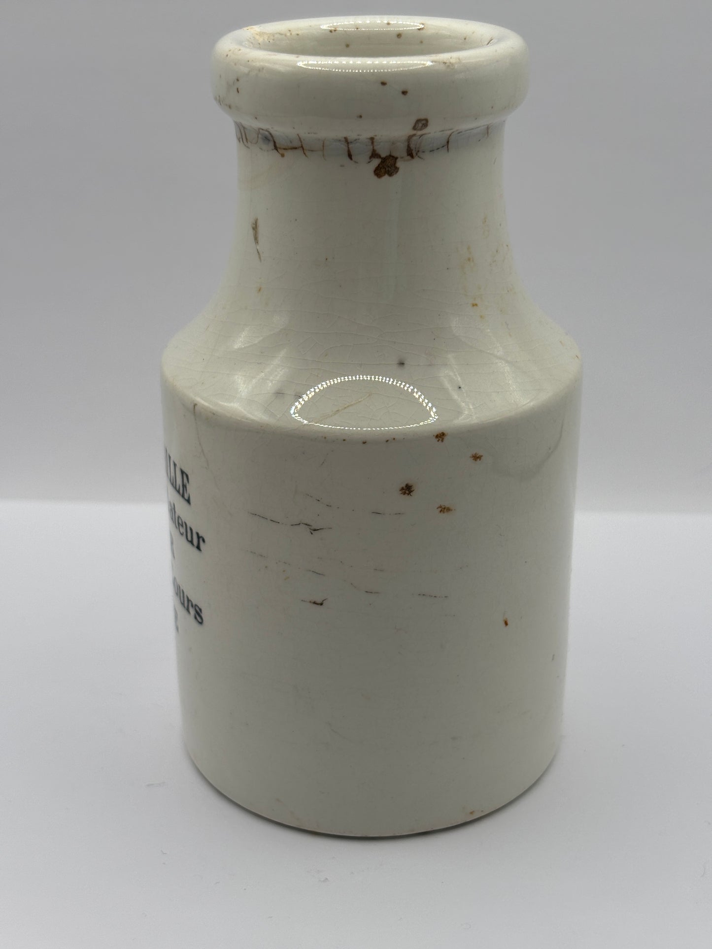 Old french mustard pot, Moutarde de maille