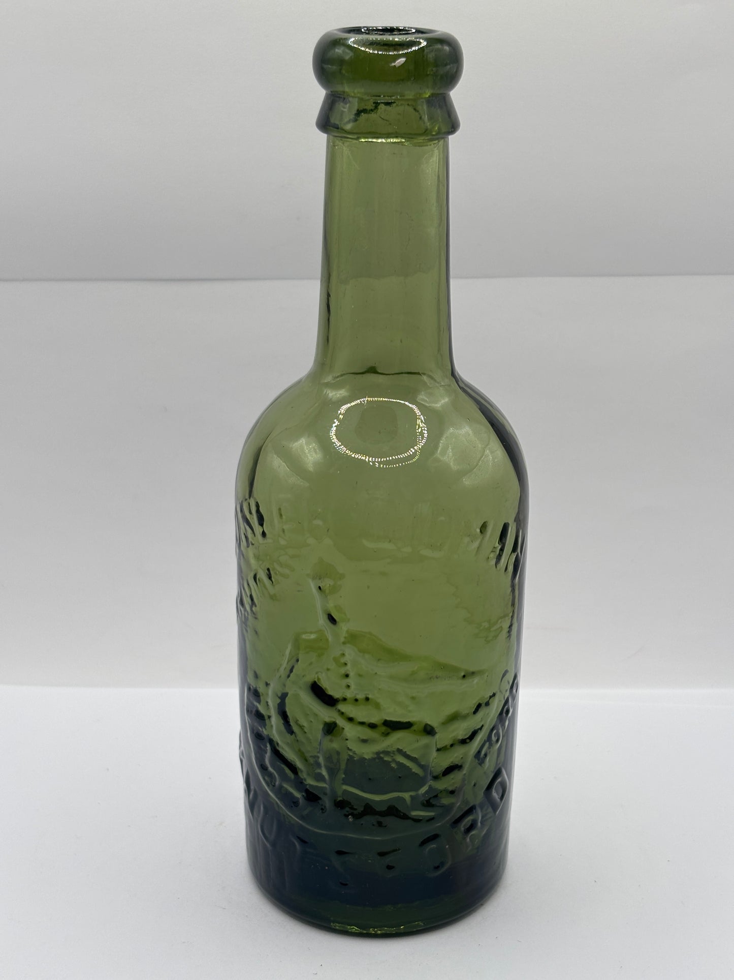 Old advertising beer bottle, King Canute, Joseph Gidman, Manchester
