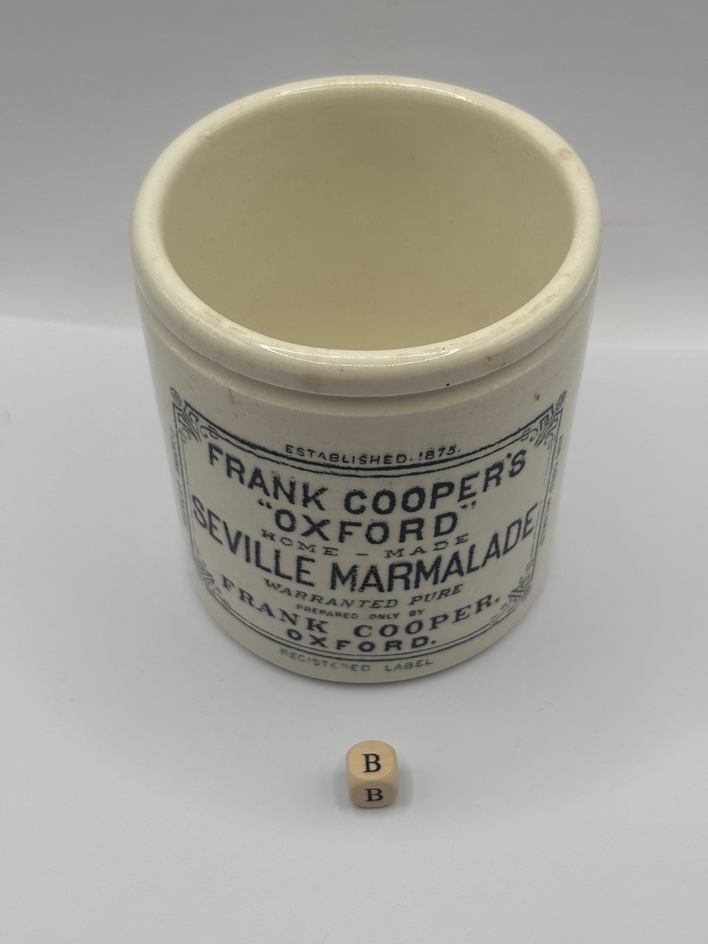 Old 1lb Frank Cooper marmalade Jar (B)