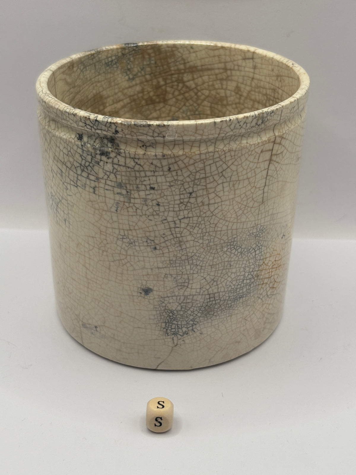 Old 2lb stoneware marmalade pot, James Keiller Dundee marmalade (s)
