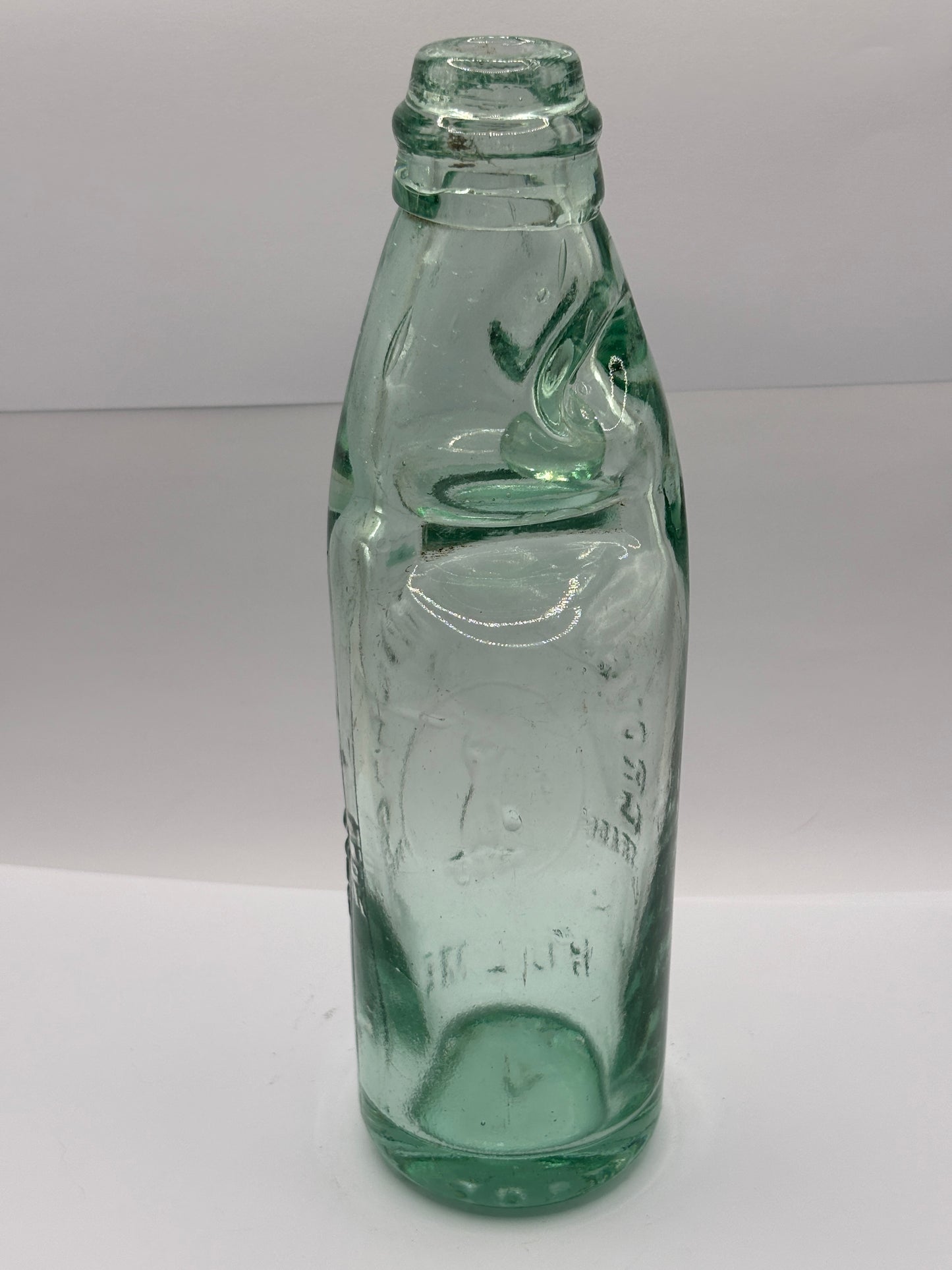 Old Hulme codd bottle with marble, Groves & Whitnall