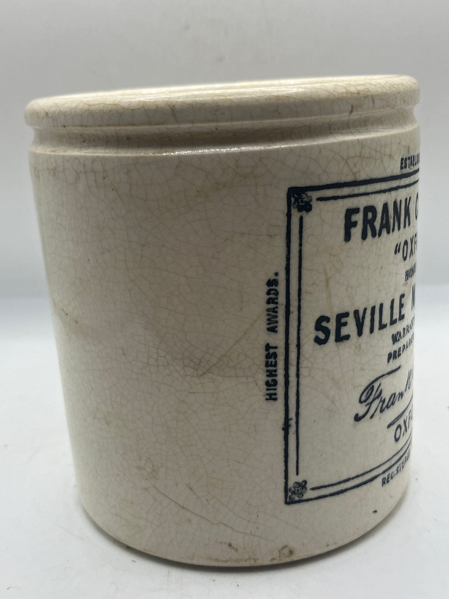 Frank coopers advertising marmalade jar (F)