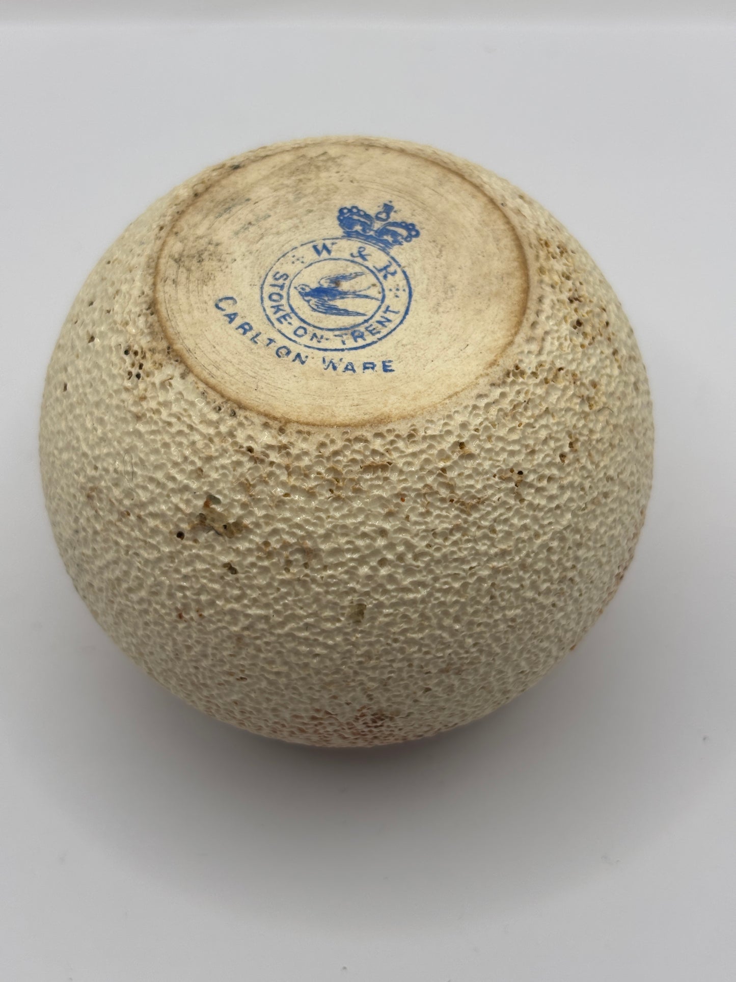 Old white stoneware match striker