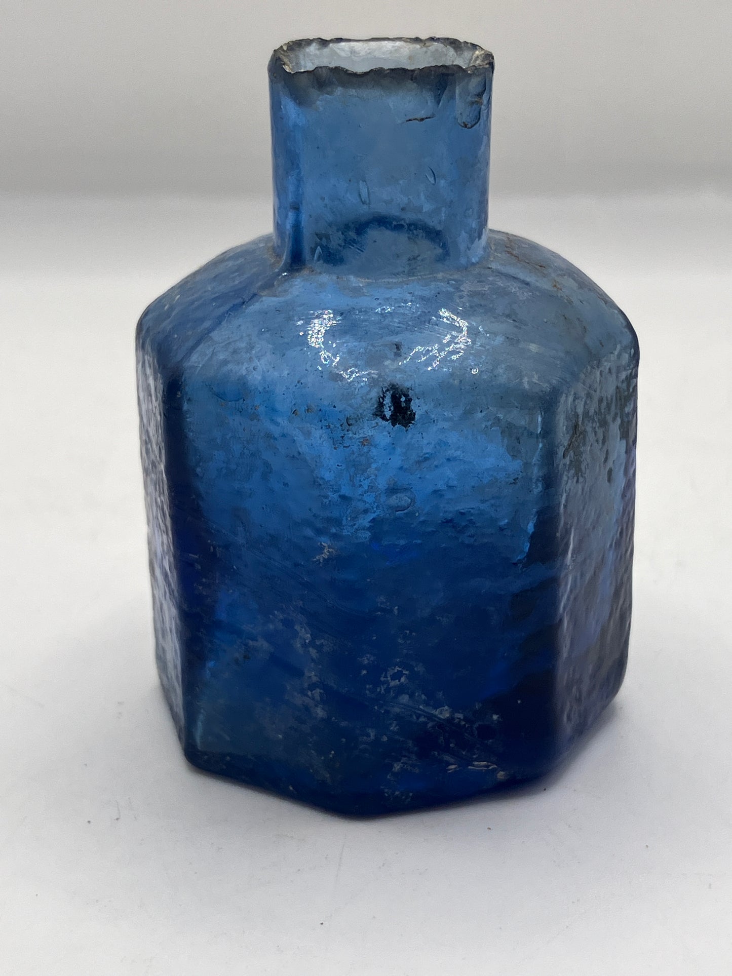 Blue ink bottle