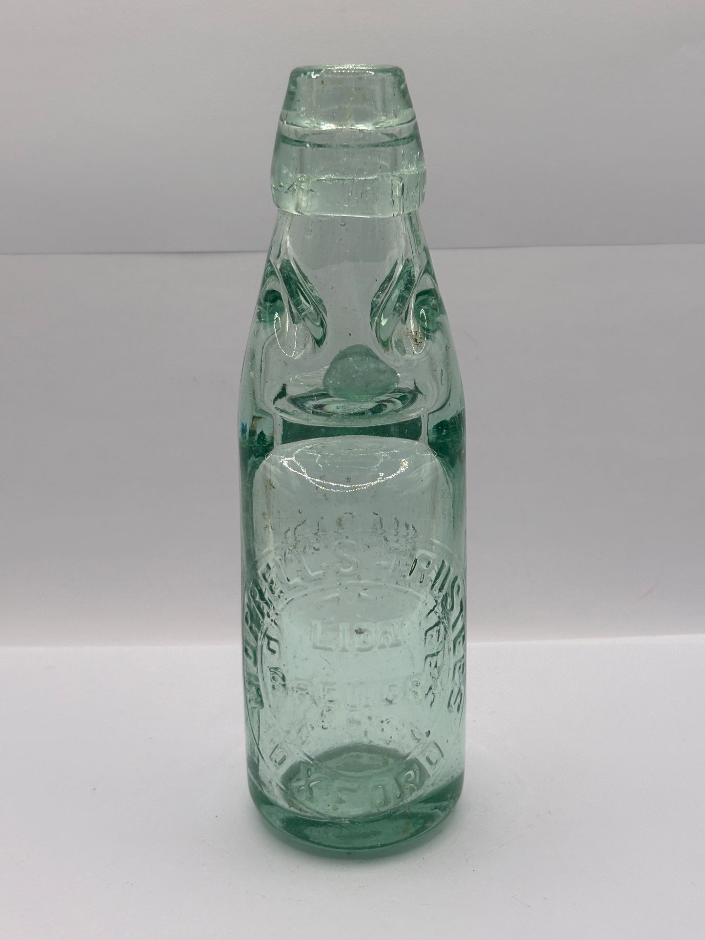 Old Oxford codd bottle, with marble. Morrells trustees, the niagra bottle