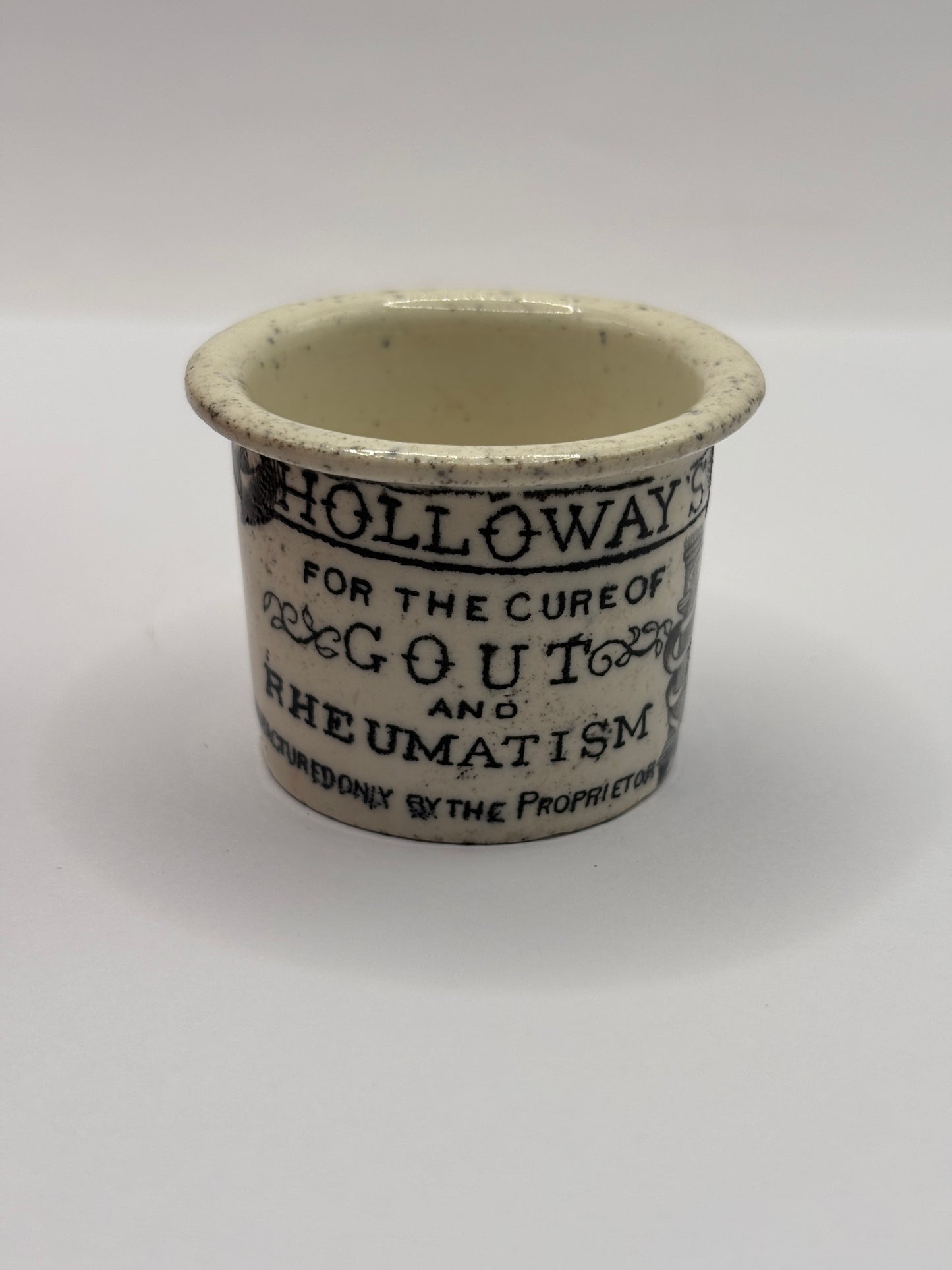 Old advertising ointment pot, Holloways ointment