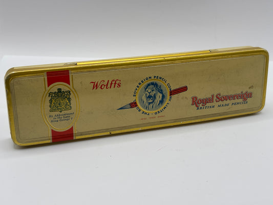 Old advertising tin, wolff’s pencil tin