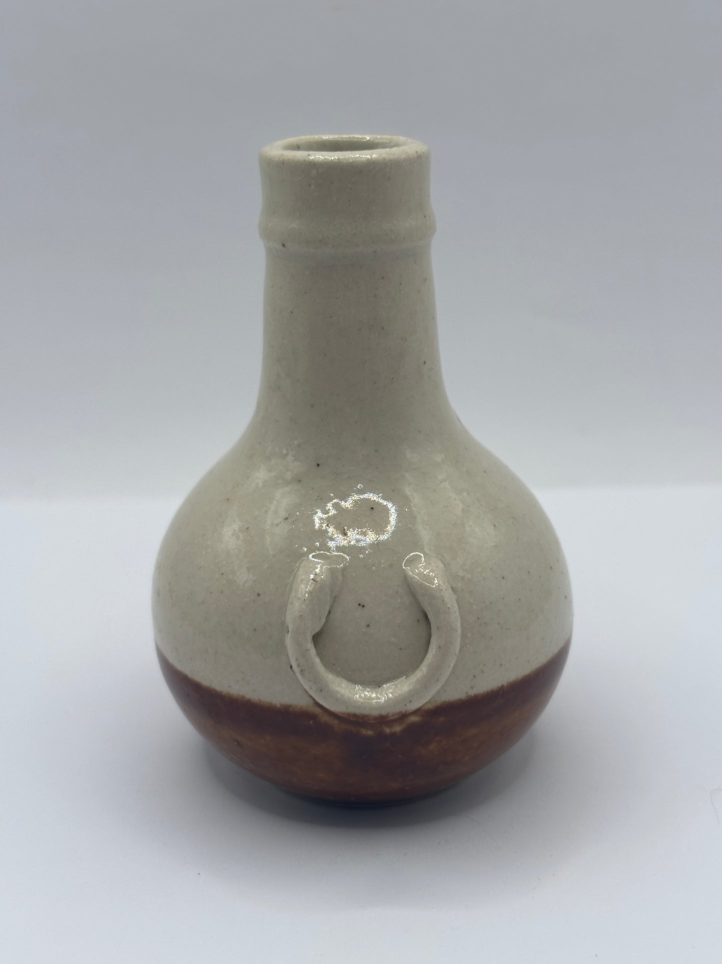 Old french stoneware cusenier bottle, cognac bottle
