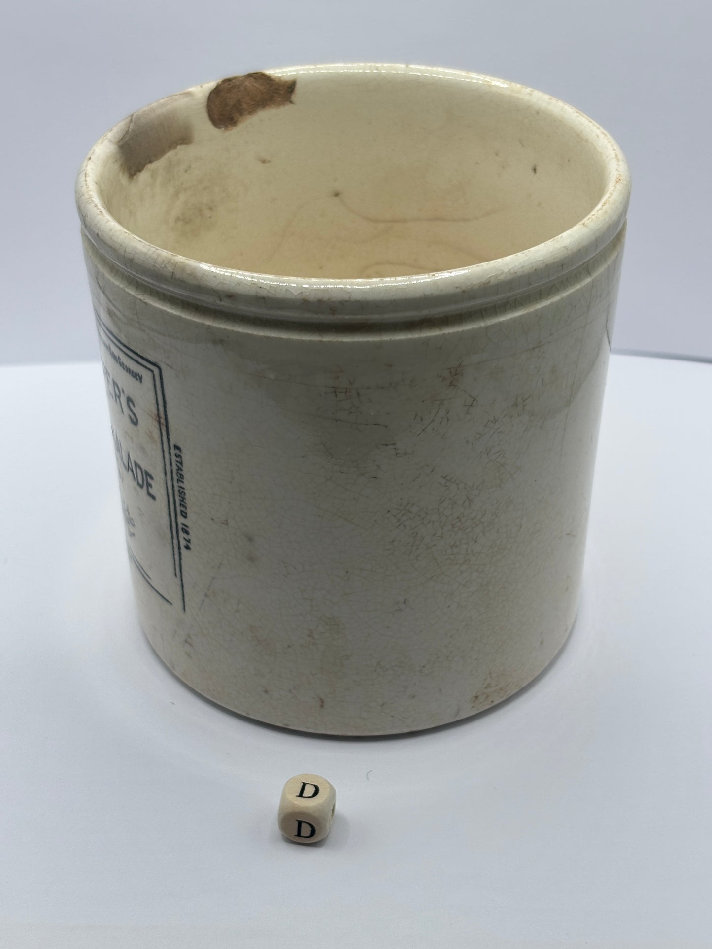 Old 2lb frank cooper marmalade jar (D)