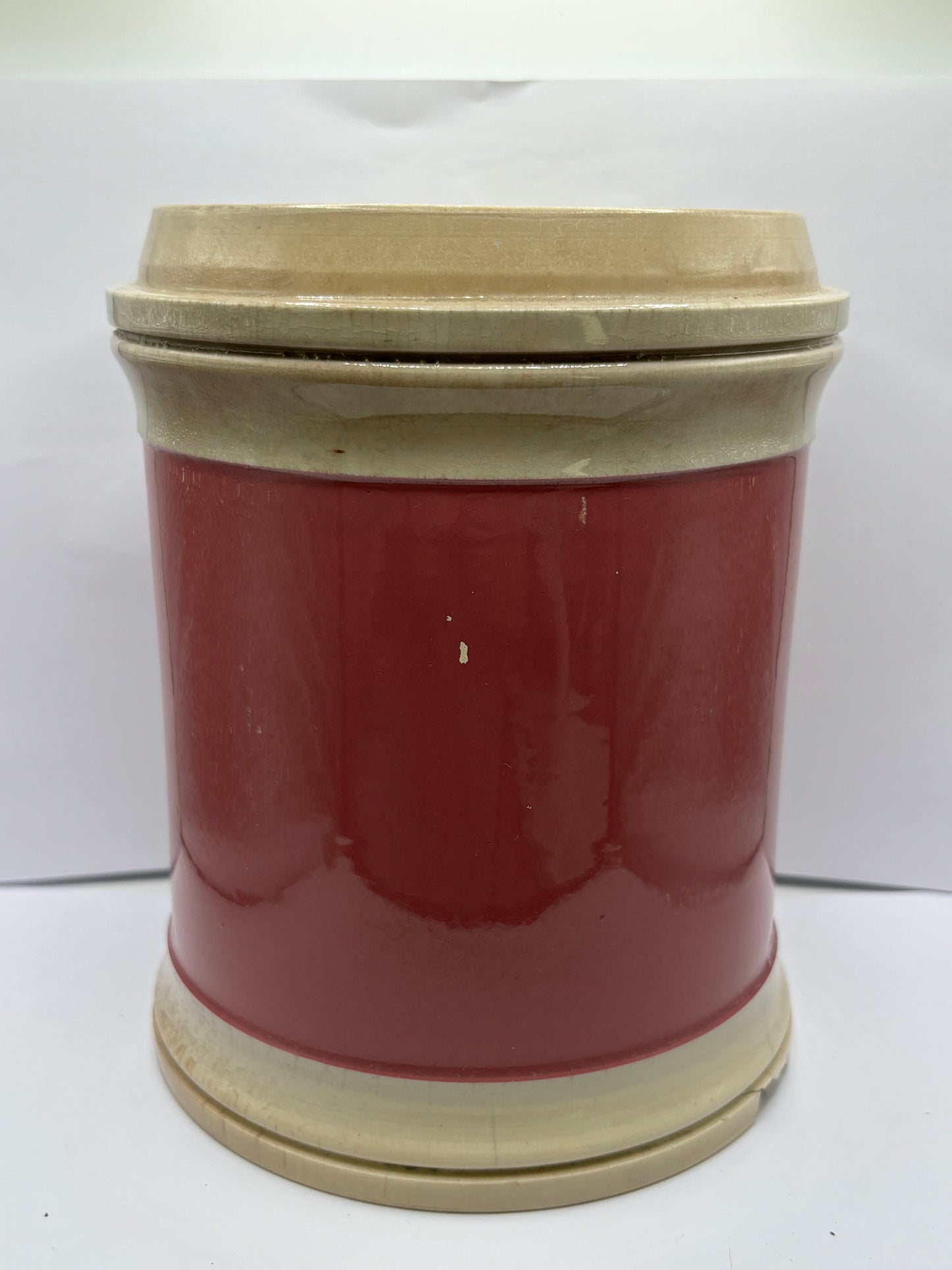 Old large pink pharmacy jar