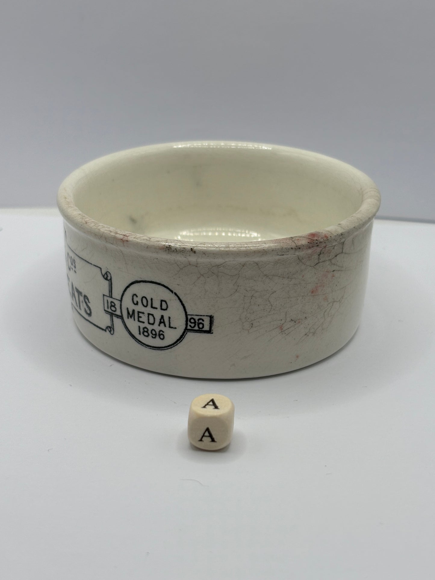 Old Teabutts advertising potted meat dish (a)