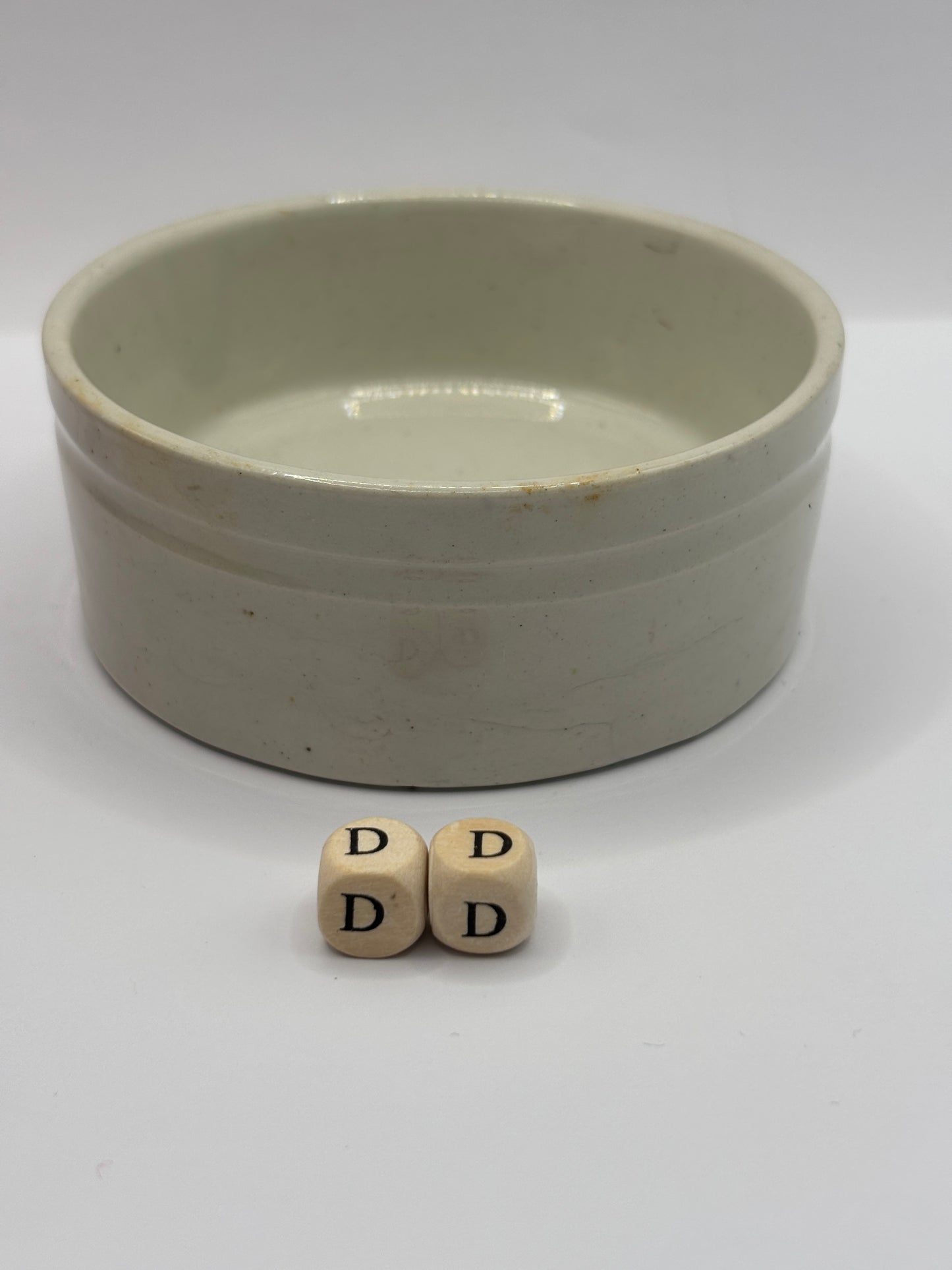 Old plain stoneware meat paste pot, potted meat (DD)