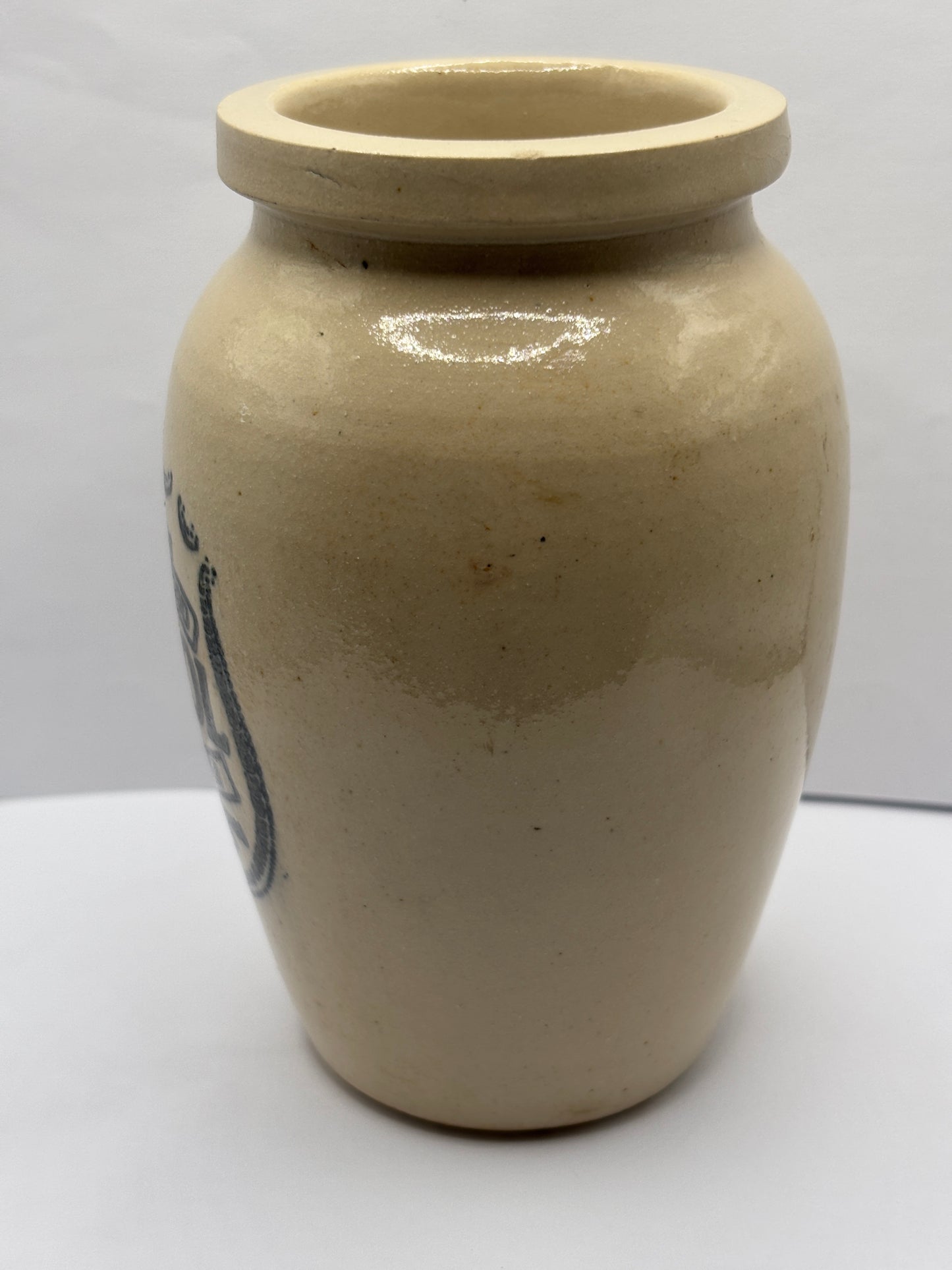 Old numol body builder advertising jar, 13cms