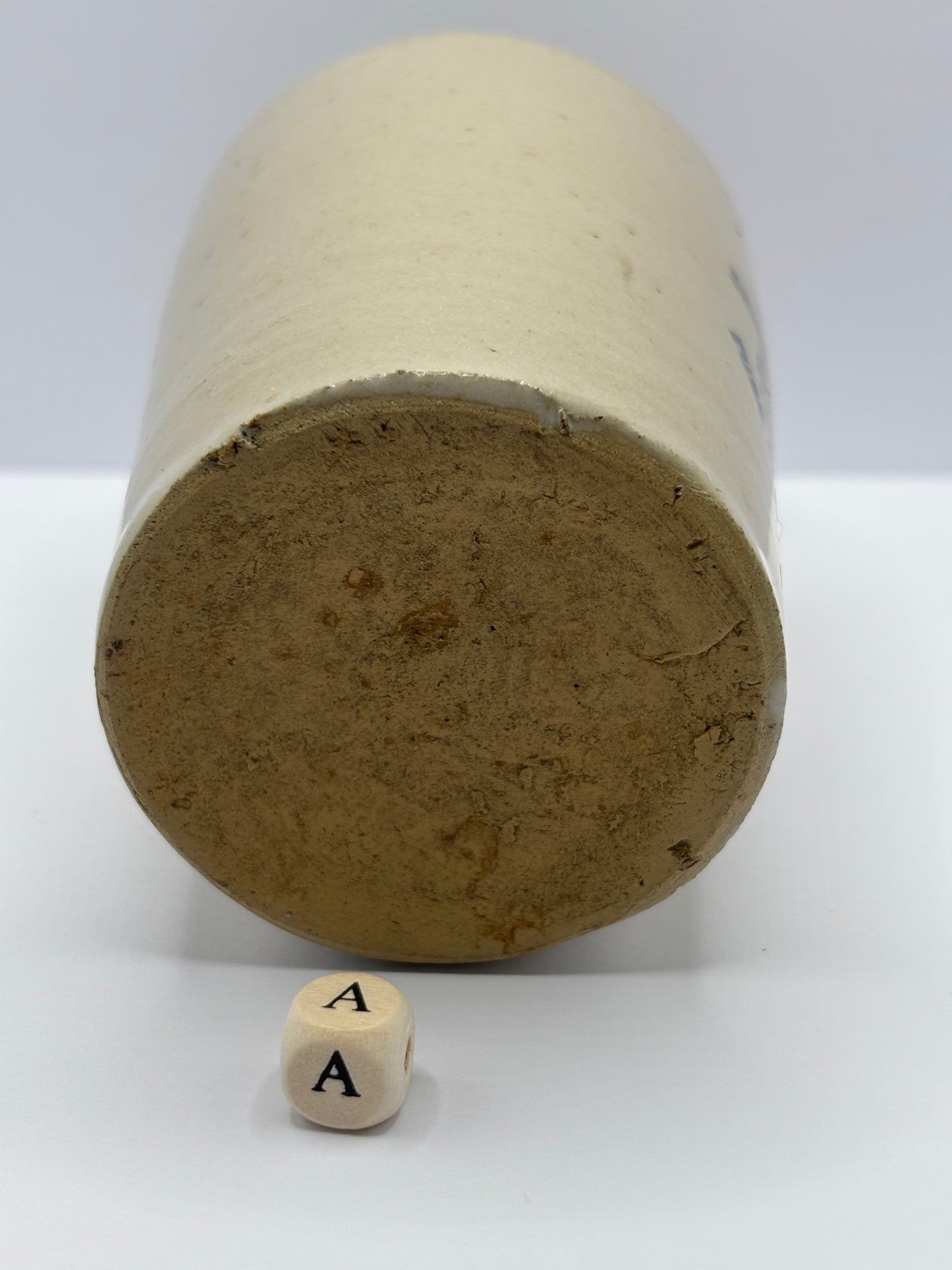 Old Skipton advertising cream pot (A) Skibeden farm dairy