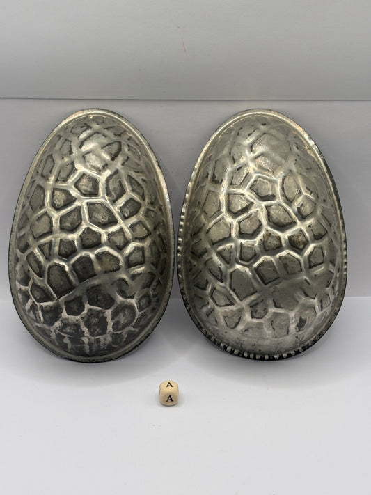 Vintage chocolate egg mold, easter egg mold (A) large 15cms