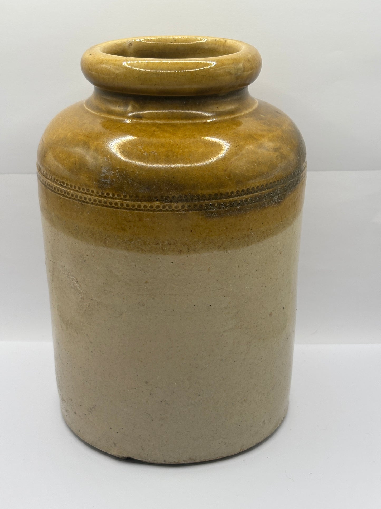 Old advertising pantry pot, storage jar, Crosse & Blackwell