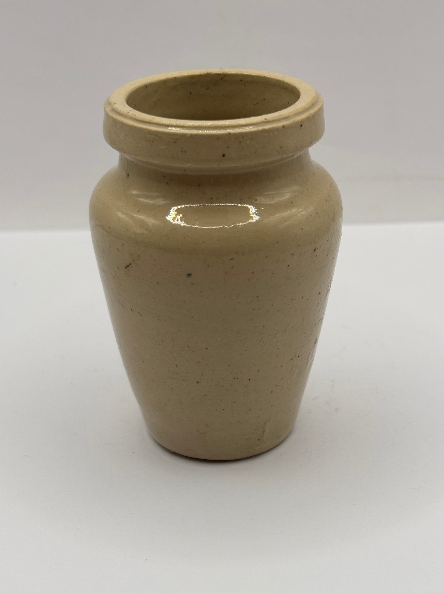 Old stoneware advertising Virol jar 8cms