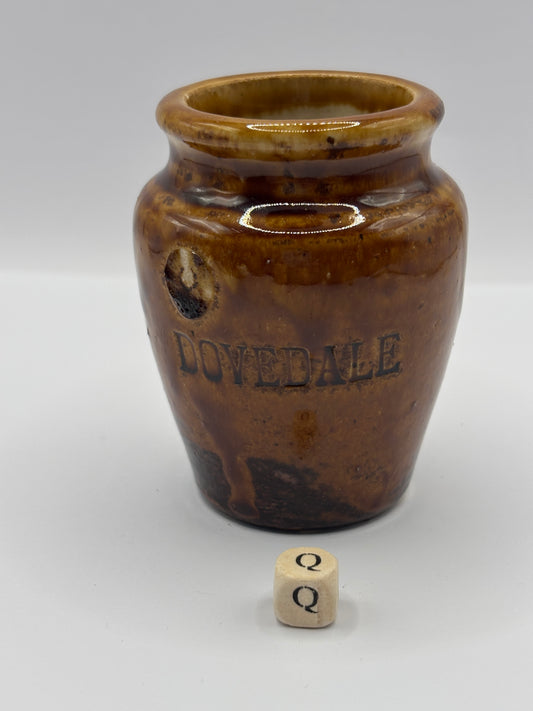 Old advertising cream pot, Dovedale cream (Q)