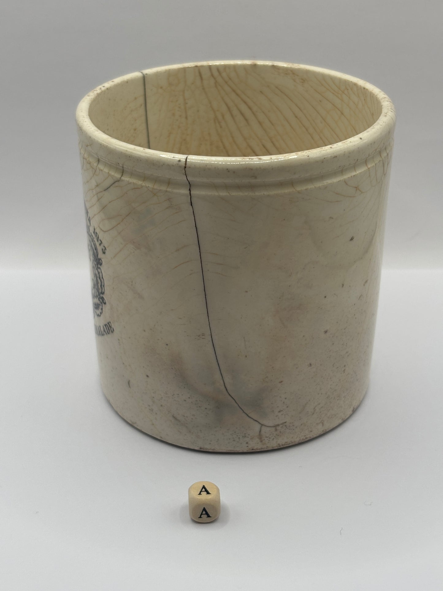 Old 2lb James Keiller Dundee marmalade Jar (a) Damaged