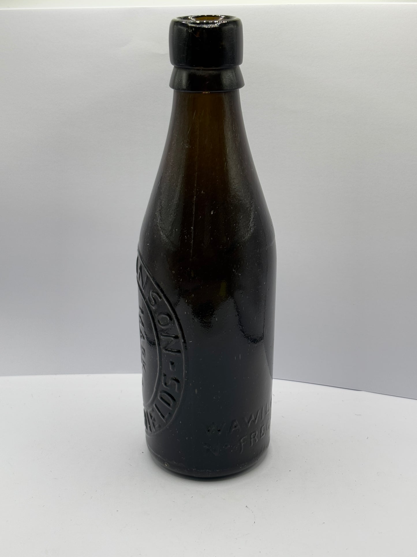 Old North Sheilds pictorial beer bottle, W.A Wilkinson