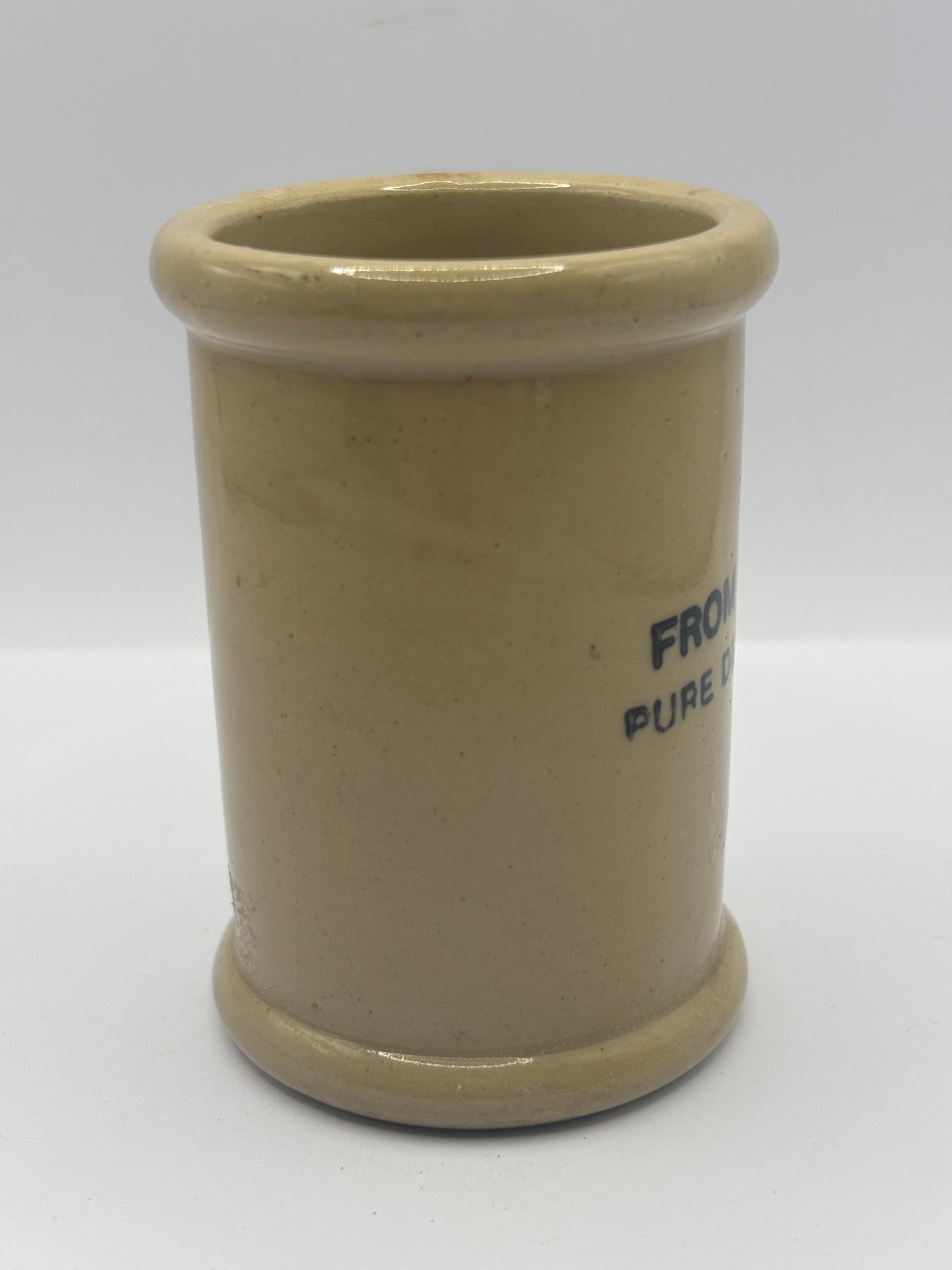 Old advertising cream pot, Grays pure Devonshire cream 8.5cms