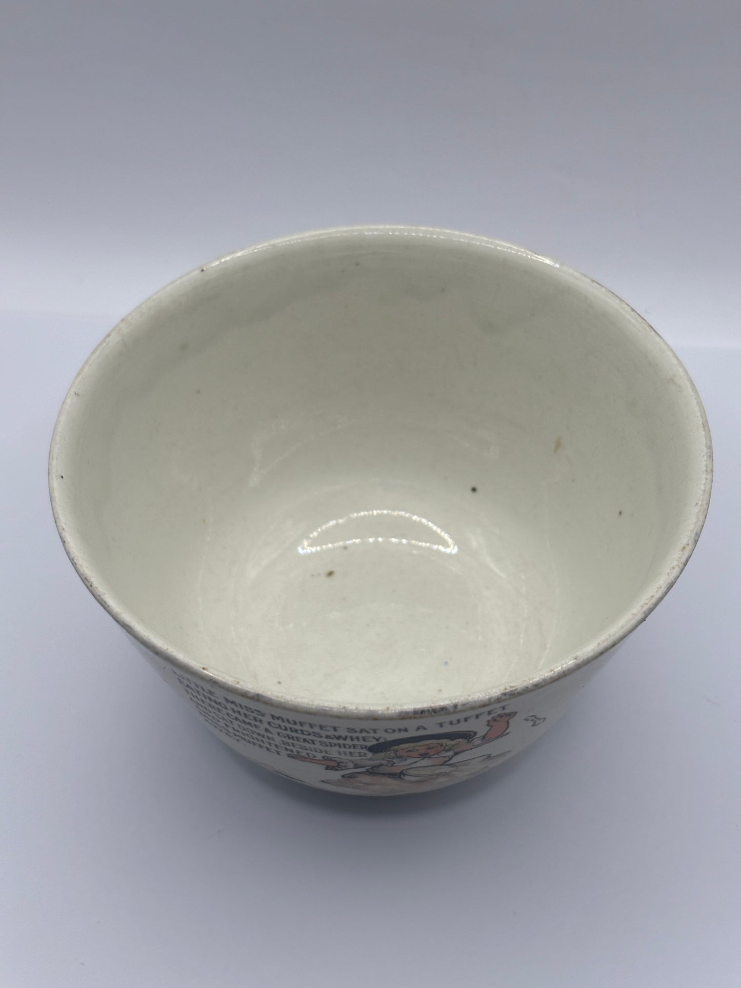 Old 1920s nursery rhyme pudding bowl