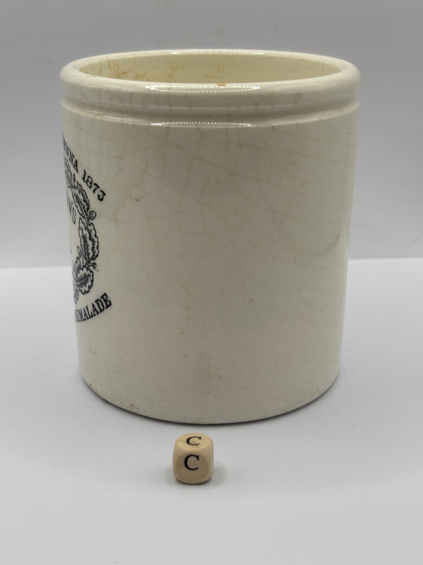 Old 1lb James Keiller Dundee marmalade jar (c)