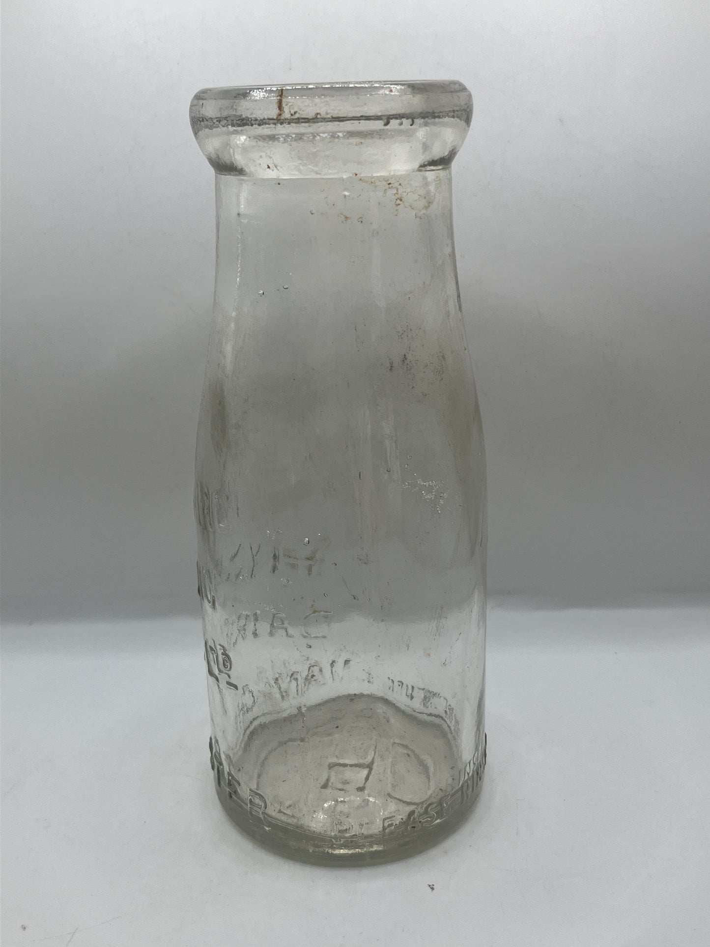 Lancashire hygenic dairies advertising milk bottle