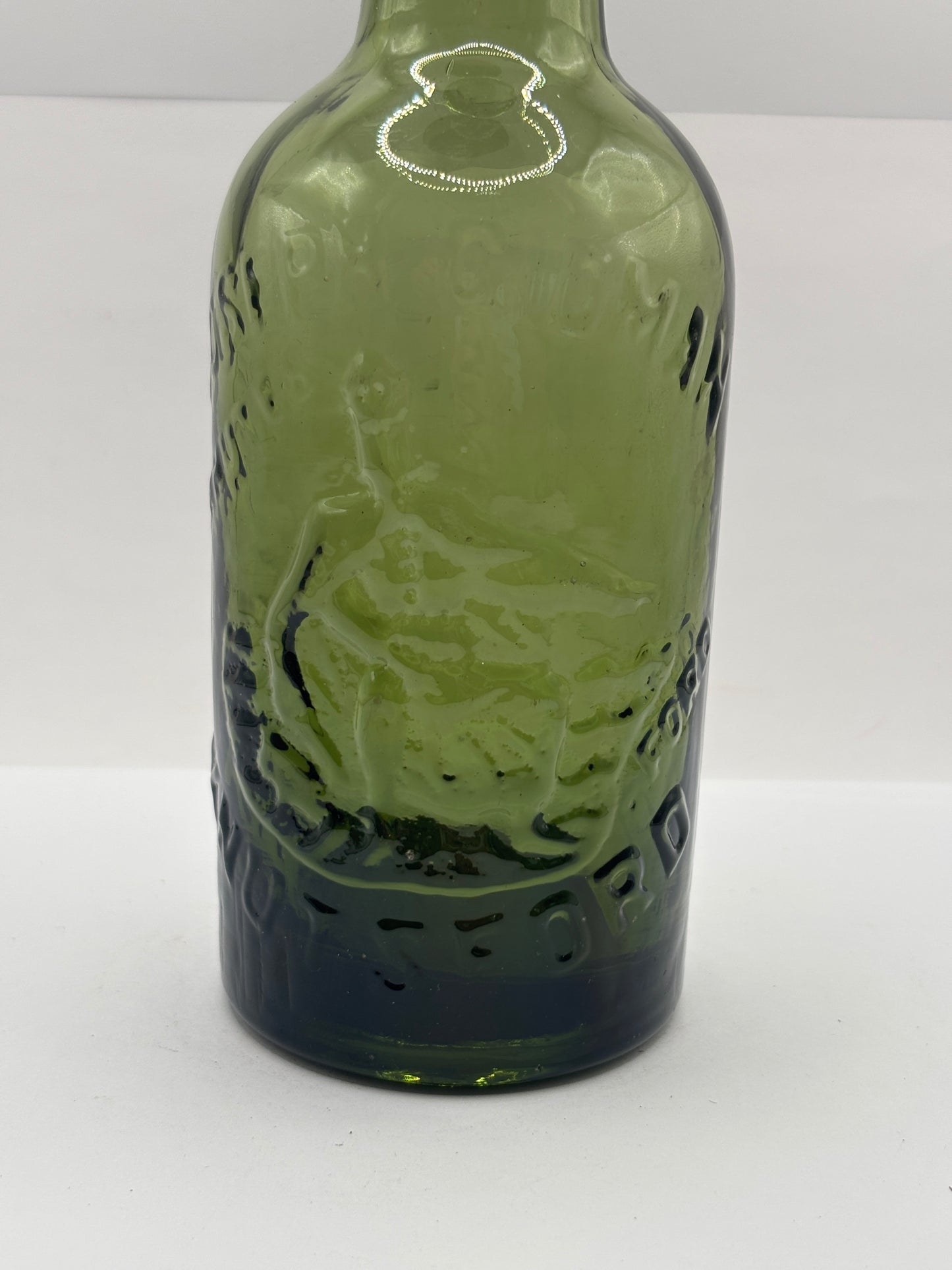 Old advertising beer bottle, King Canute, Joseph Gidman, Manchester
