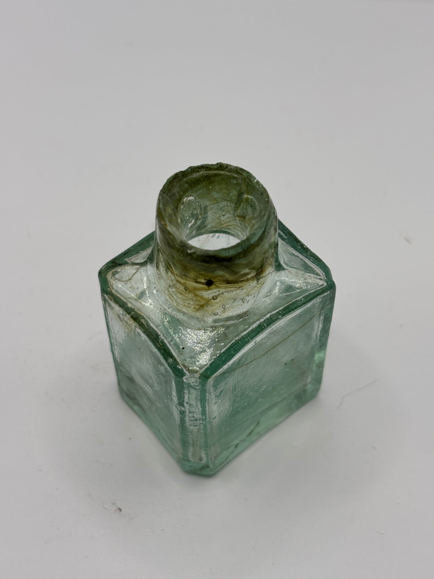 Old penny ink, inkwell. Swirly ink