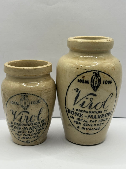 2 old virol jars