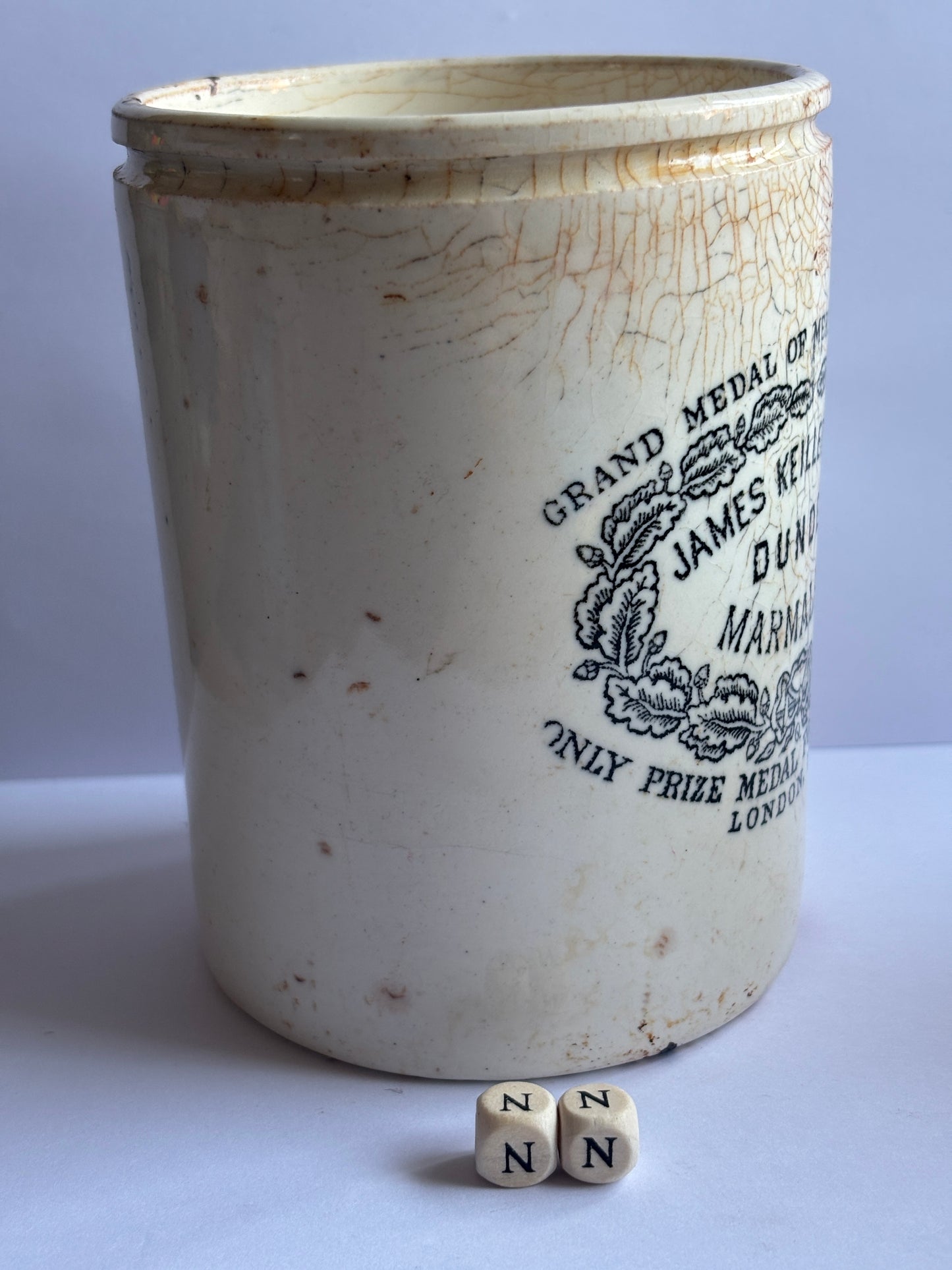 Old 2lb James Keiller dundee marmalade jar (NN)