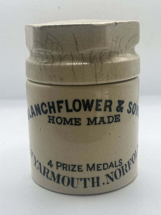 Blanchflower advertising jar