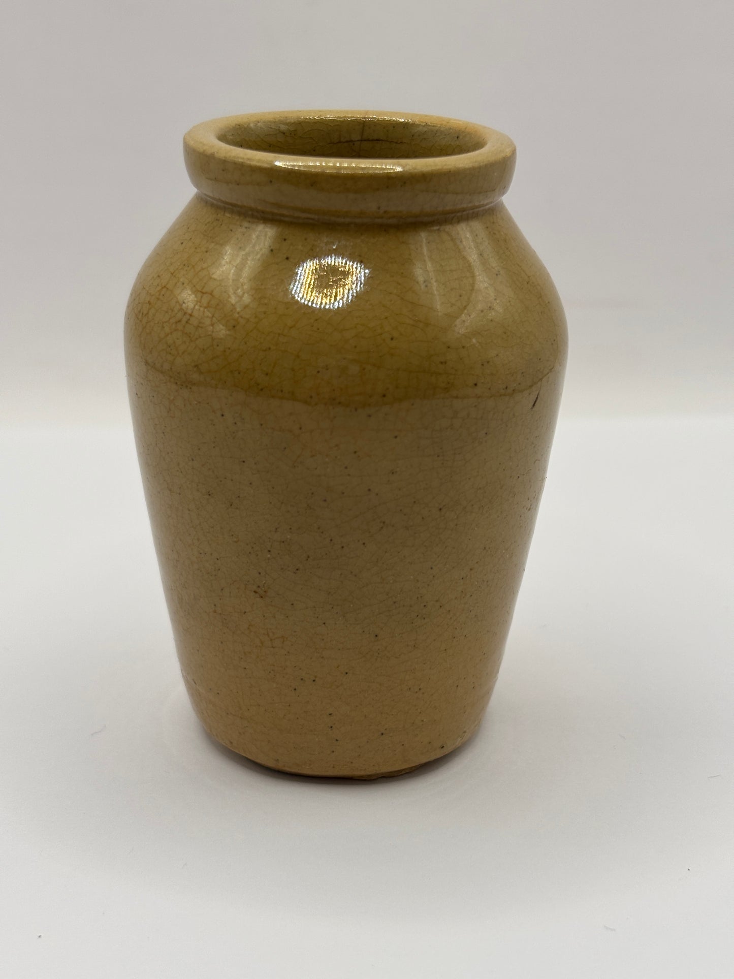 Old plain stoneware cream pot