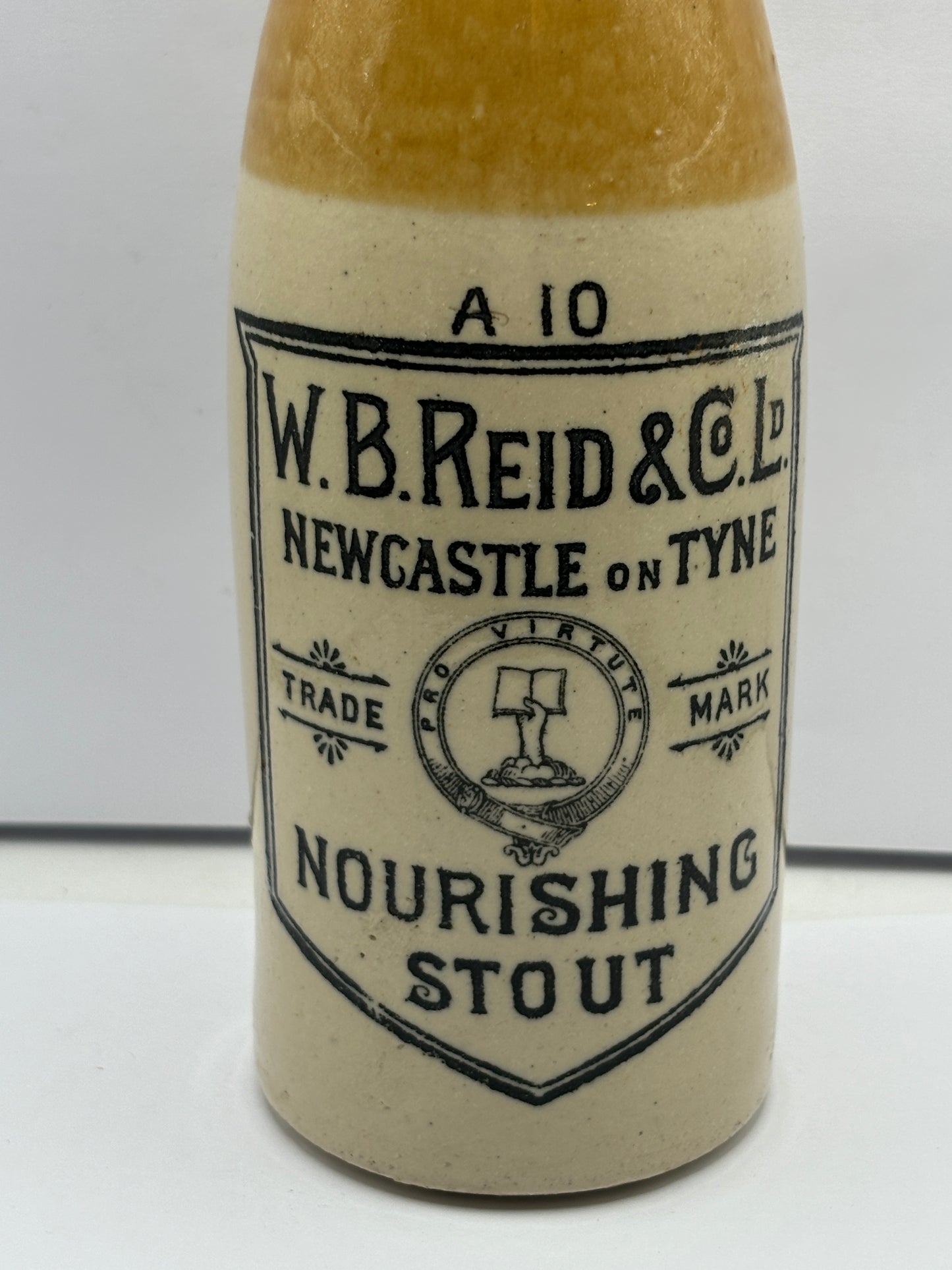 W.B Reid nourishing stout bottle, Newcastle on Tyne