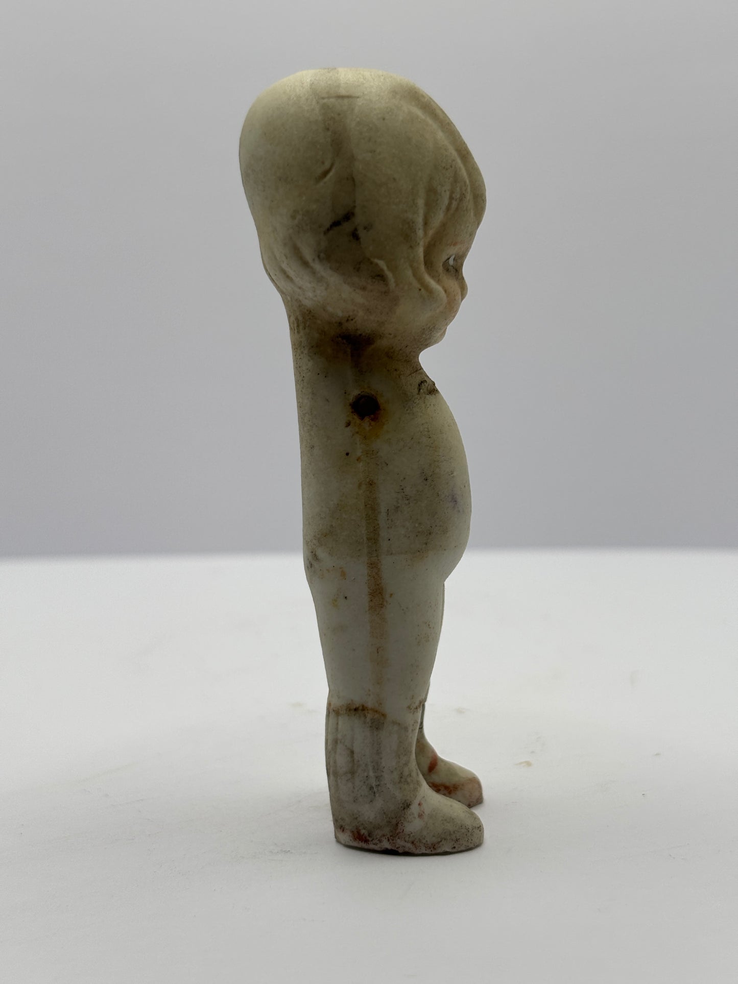 Old Small creepy armless doll, halloween