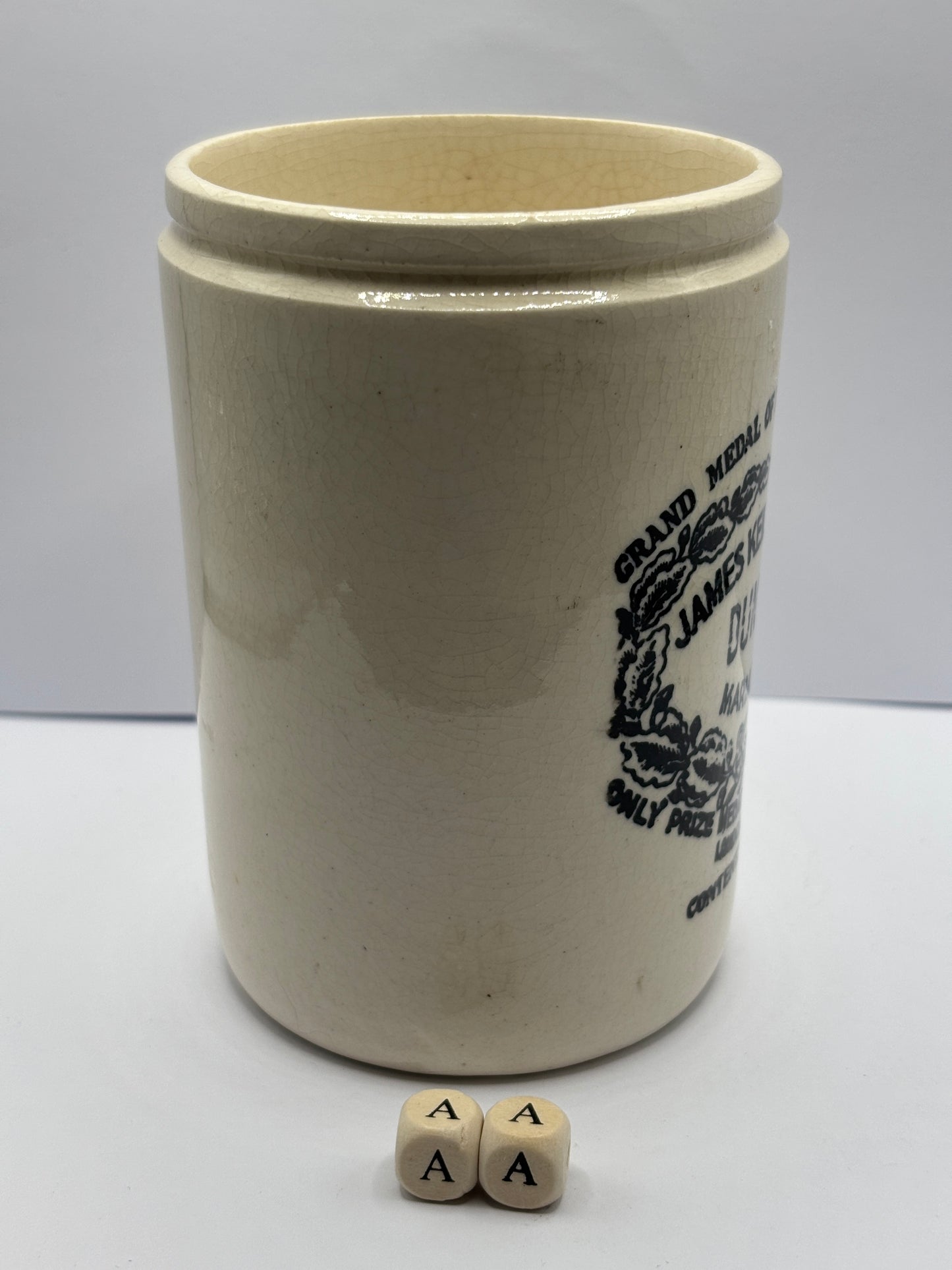 Old 1lb James Keiller dundee marmalade jar (aa)