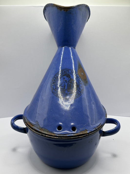 Old french enamel inhaler