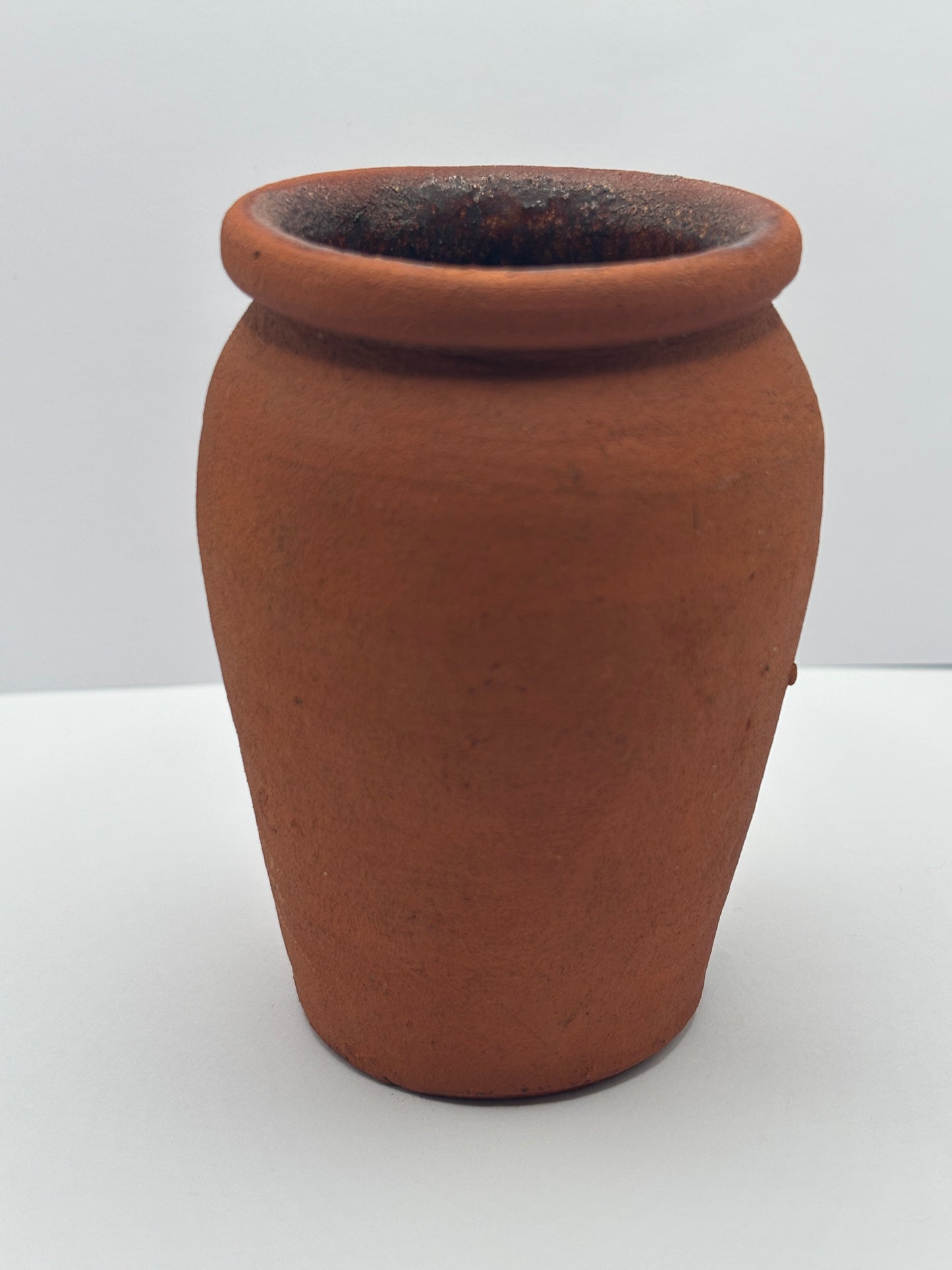 Old terracotta plant pot
