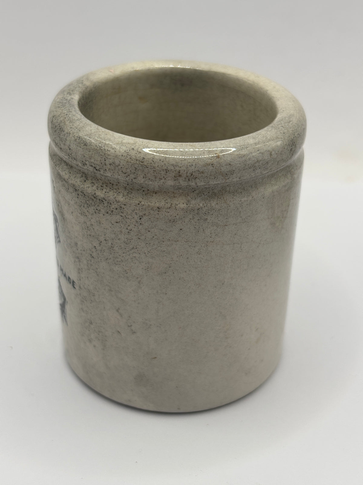 Old stoneware advertising jar, Sainsburys potted meat