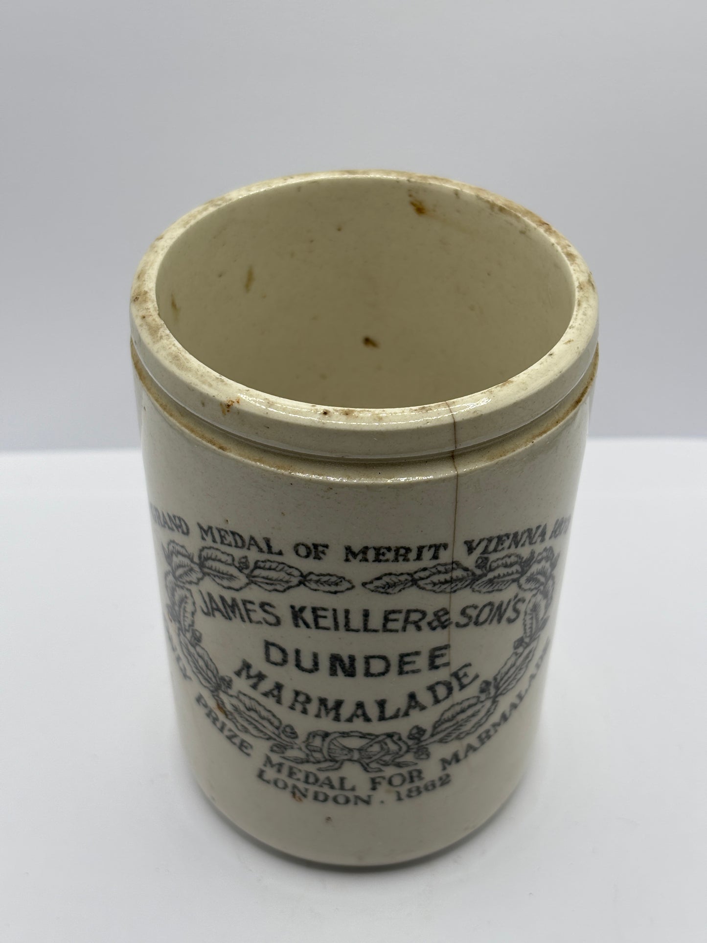 old 1lb James Keiller Dundee marmalade jar
