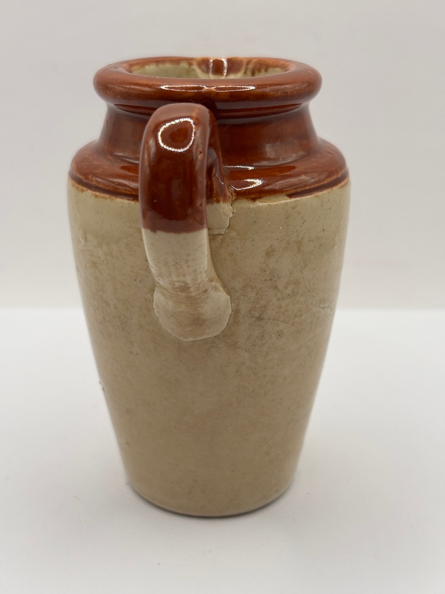 Old advertising cream pot, Excelsior dairy. Pure rich cream, Lincoln
