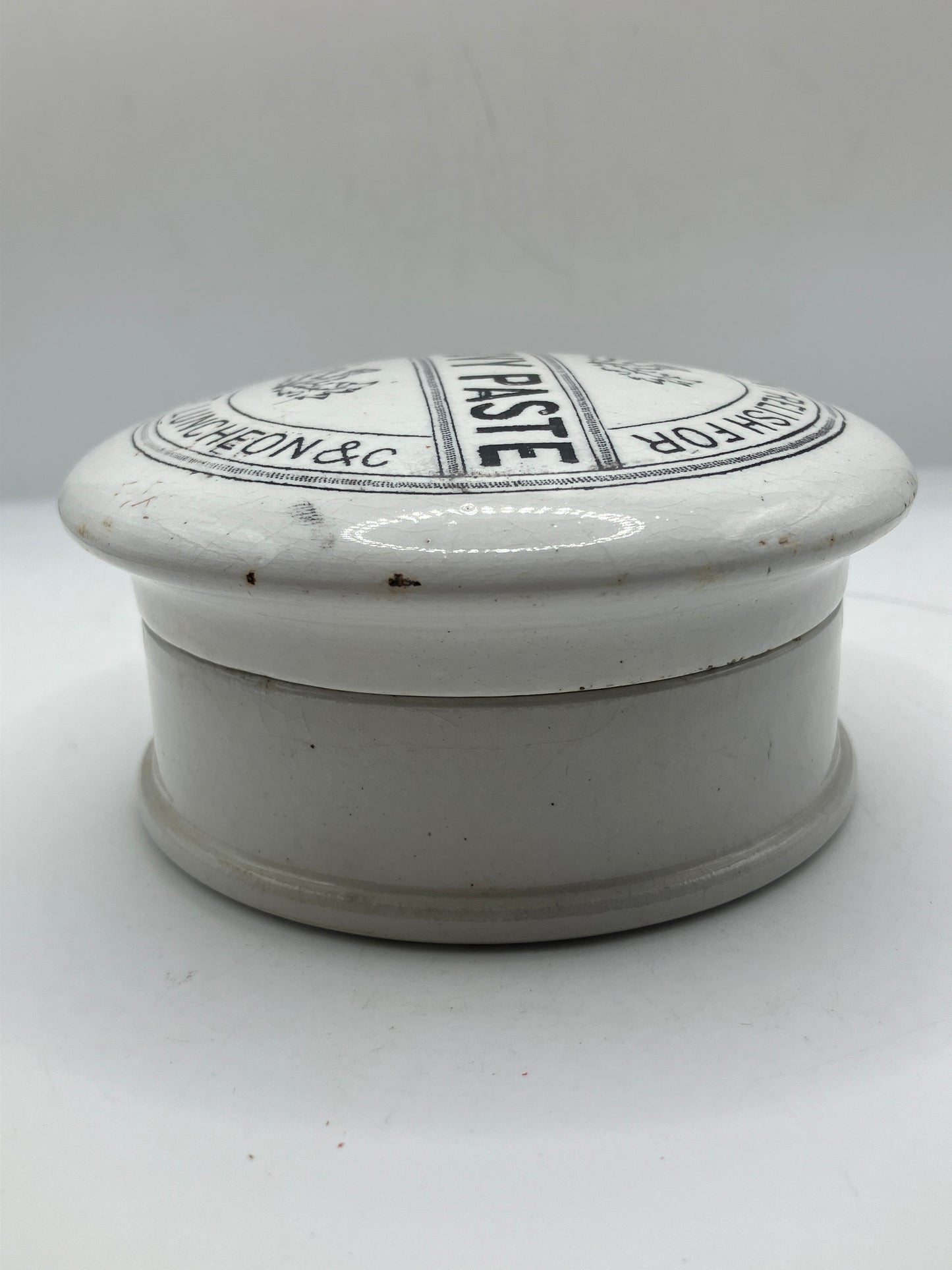 Advertising lid & base, anchovy paste