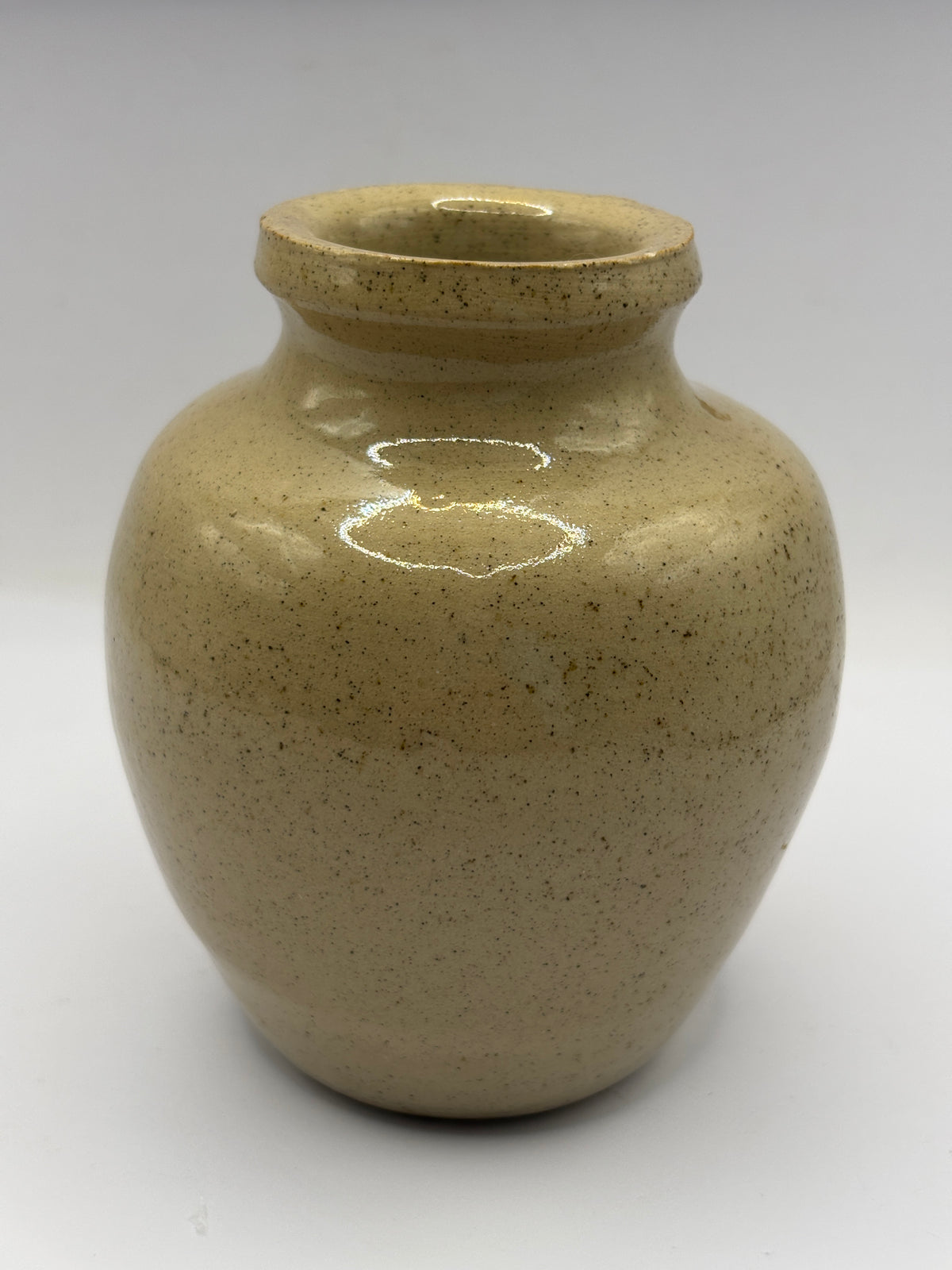 Old advertising green label curry paste jar