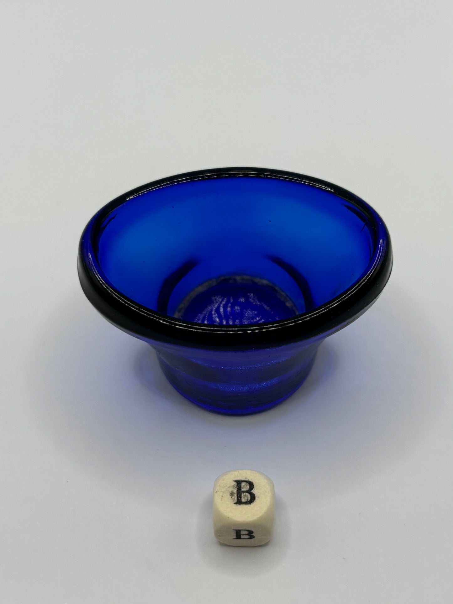 Blue glass eye bath (b)