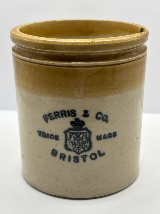 Old stoneware jar, Ferris & Co Bristol