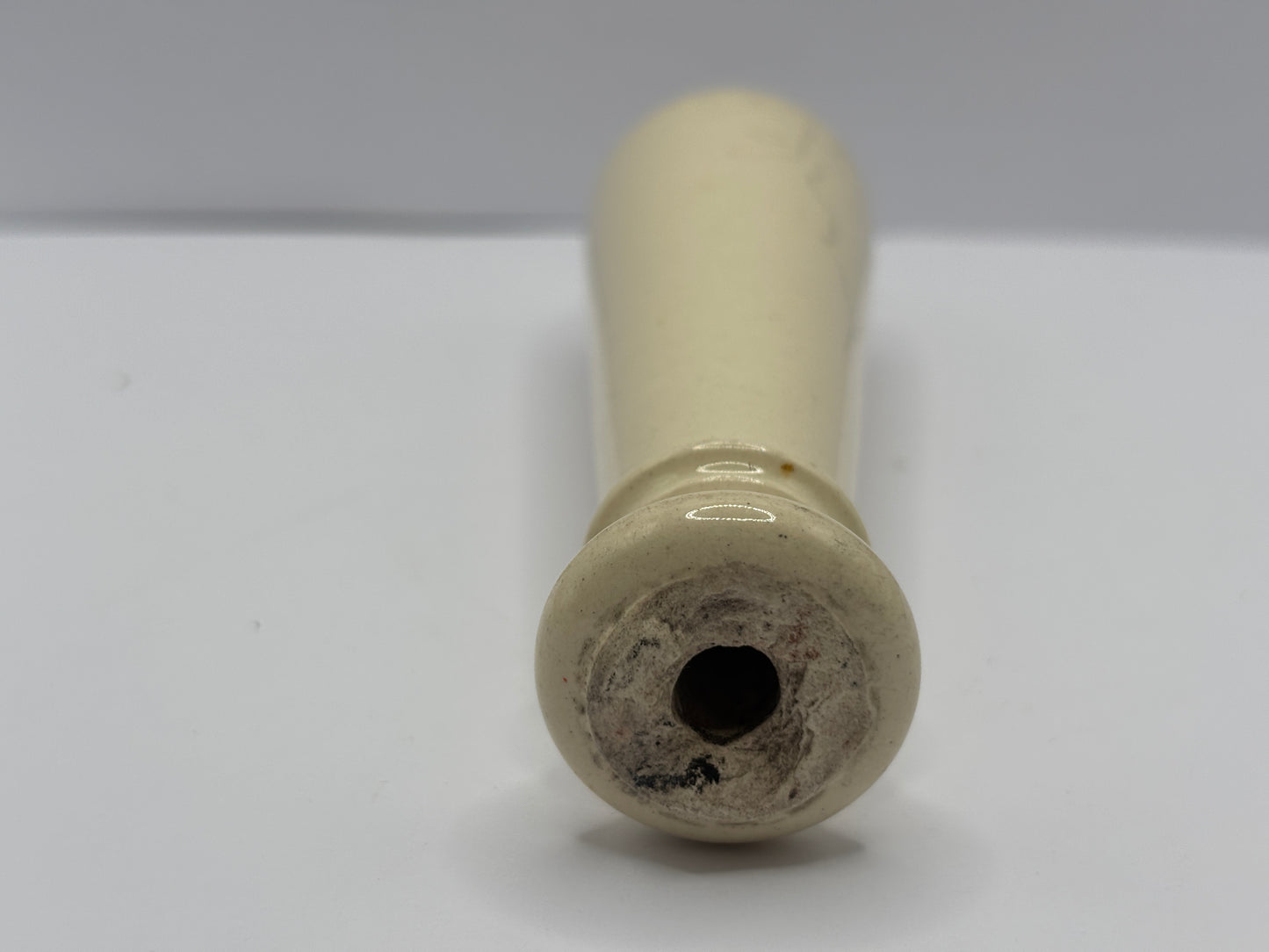 Old stoneware toilet pull damaged