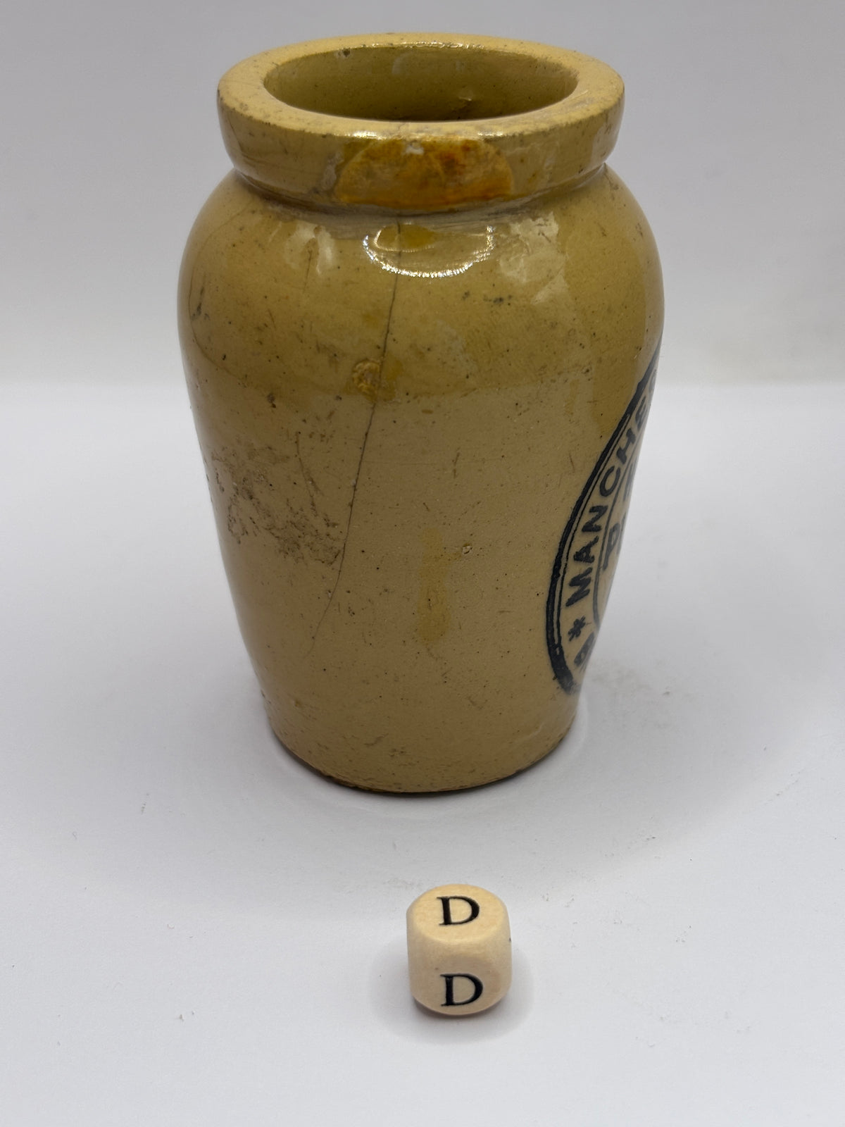 Old advertising cream pot, Hailwoods rich cream (D) repaired