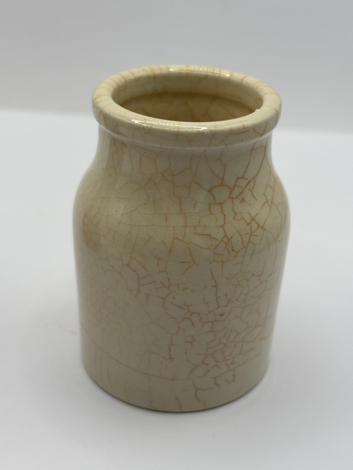 Old mini stained & crazed pot