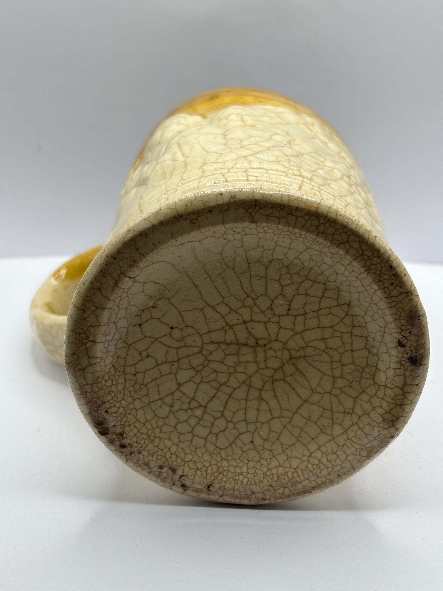 Old stoneware mug, crazed